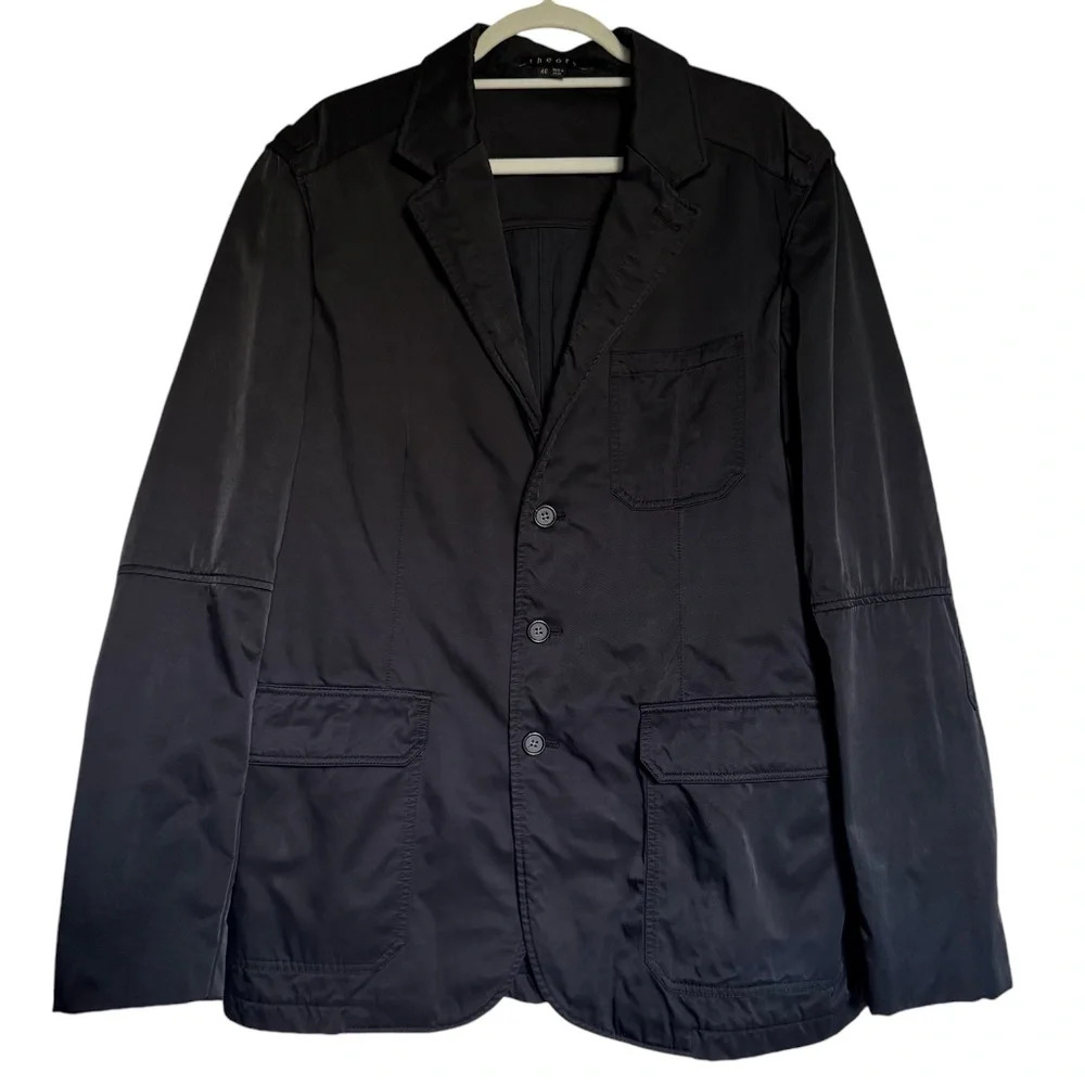 Theory Dutch Men's Black‎ Field Jacket Blazer Size 46